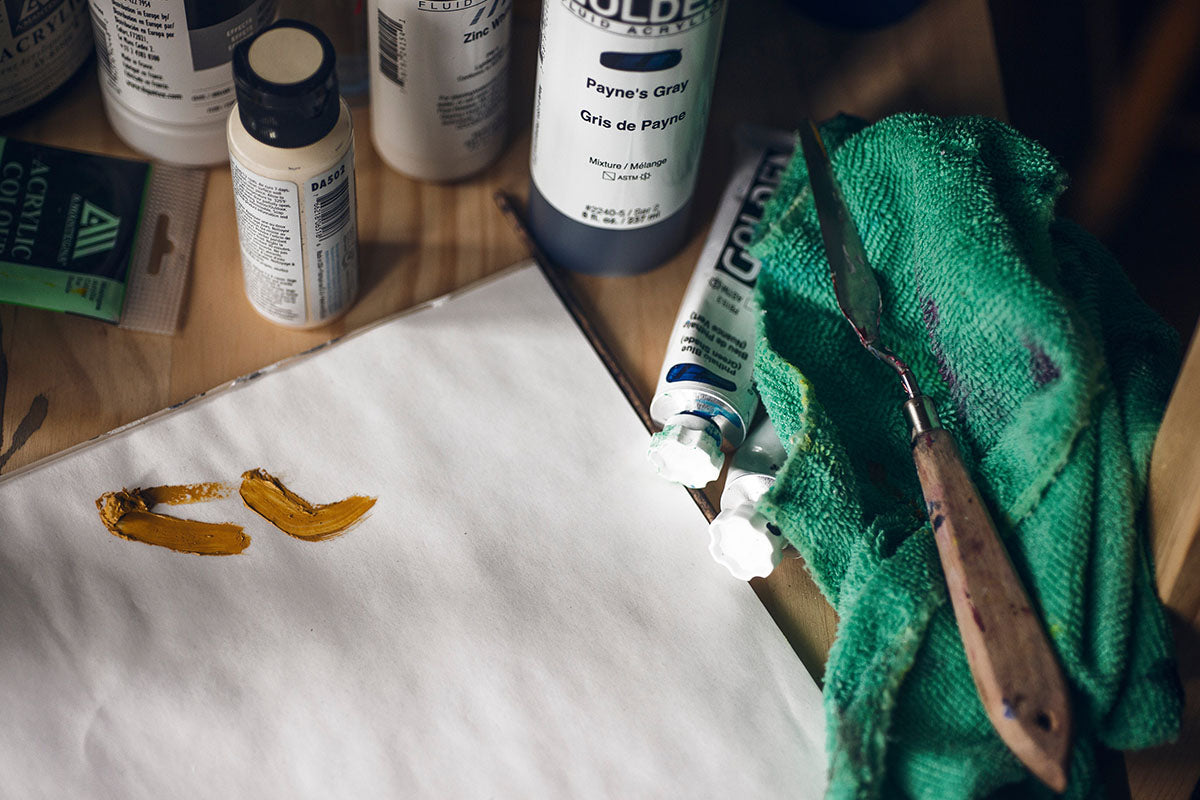 Artist Tools And Variety Of Paint