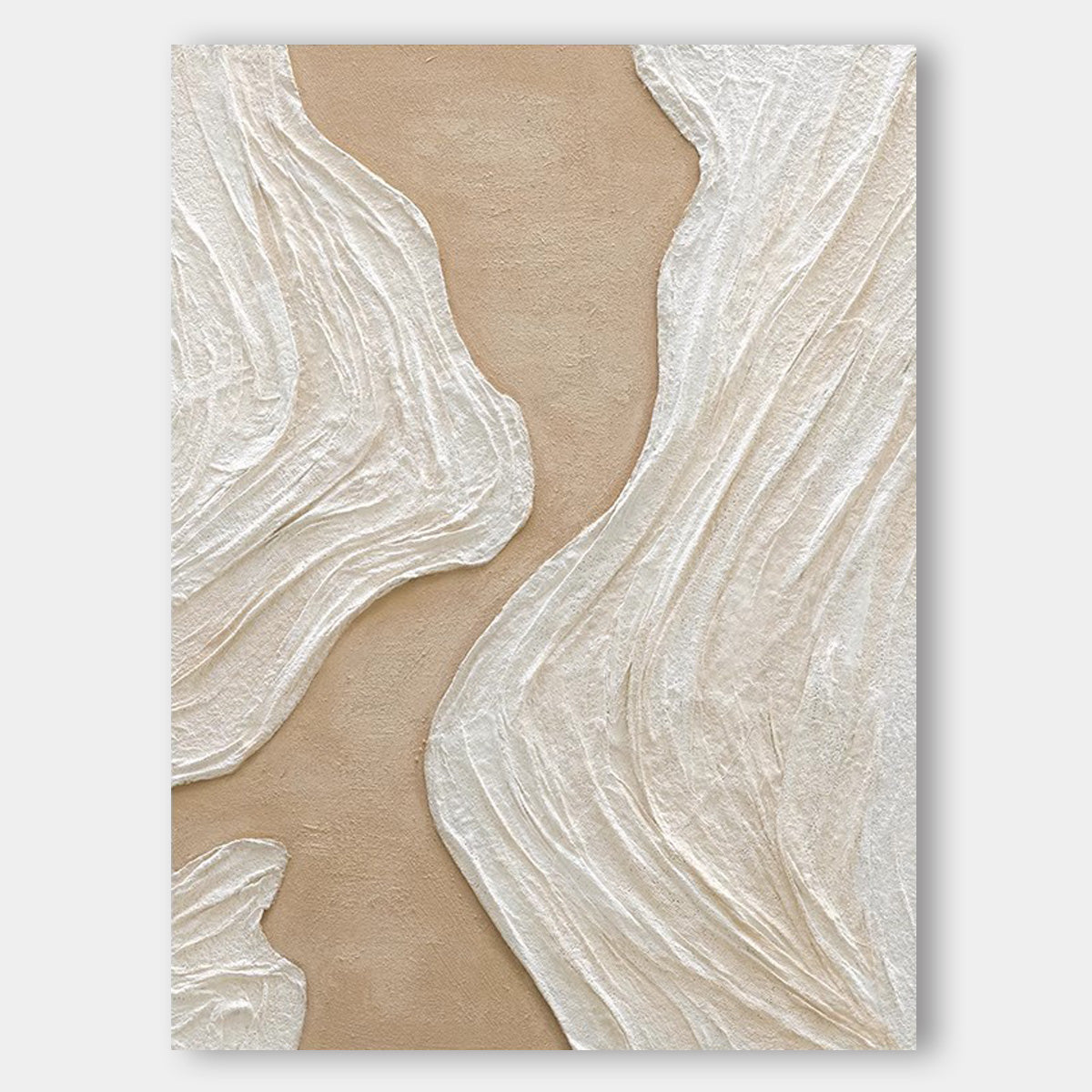 3D Texture Pure Hand-painted Oil Painting Wabi-Sabi Texture Abstract Canvas Wall Art