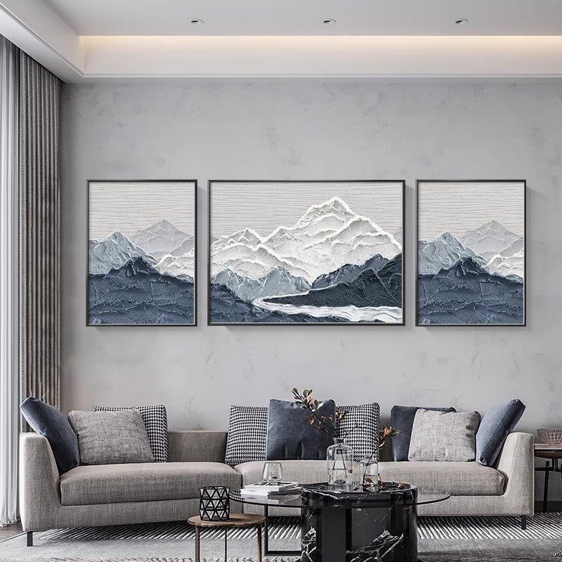 Blue Modern simple light luxury high-end abstract art painting SenroArt