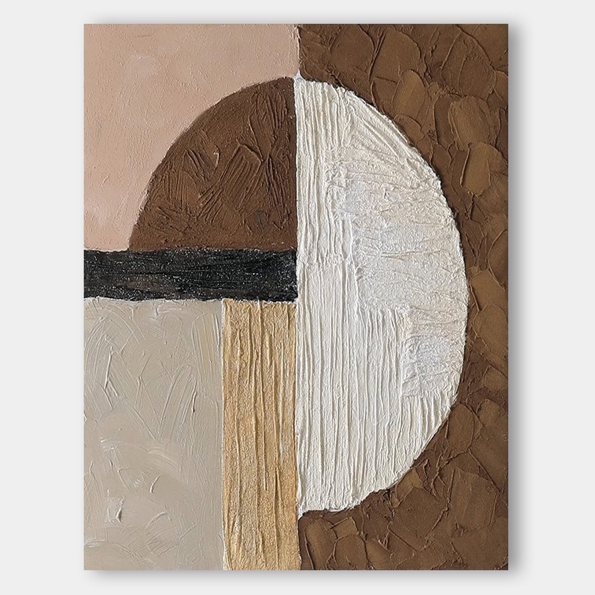 Contemporary simple pure hand-painted wabi-sabi decorative painting