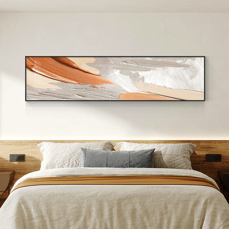 Simple wabi-sabi style bedside hanging painting abstract geometric color block SenroArt C