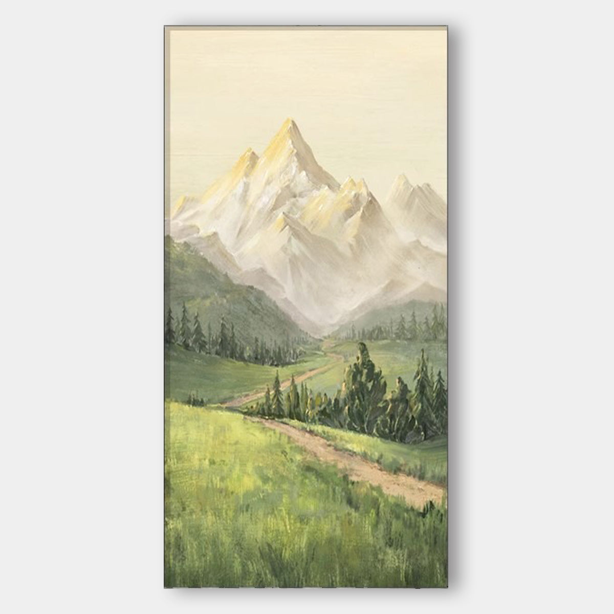 Sunshine on Jinshan Mountain Landscape scenery living room wall painting SenroArt