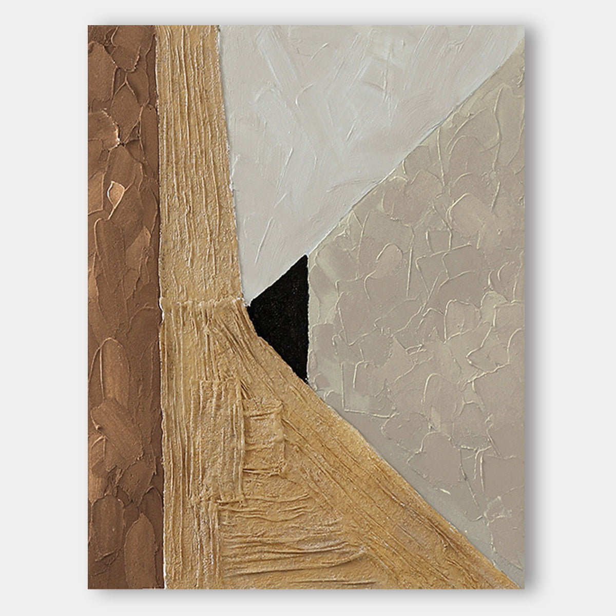 Wabi-Sabi Oil Painting Odd and Even Variables 3D Texture Abstract Pure Hand Painting