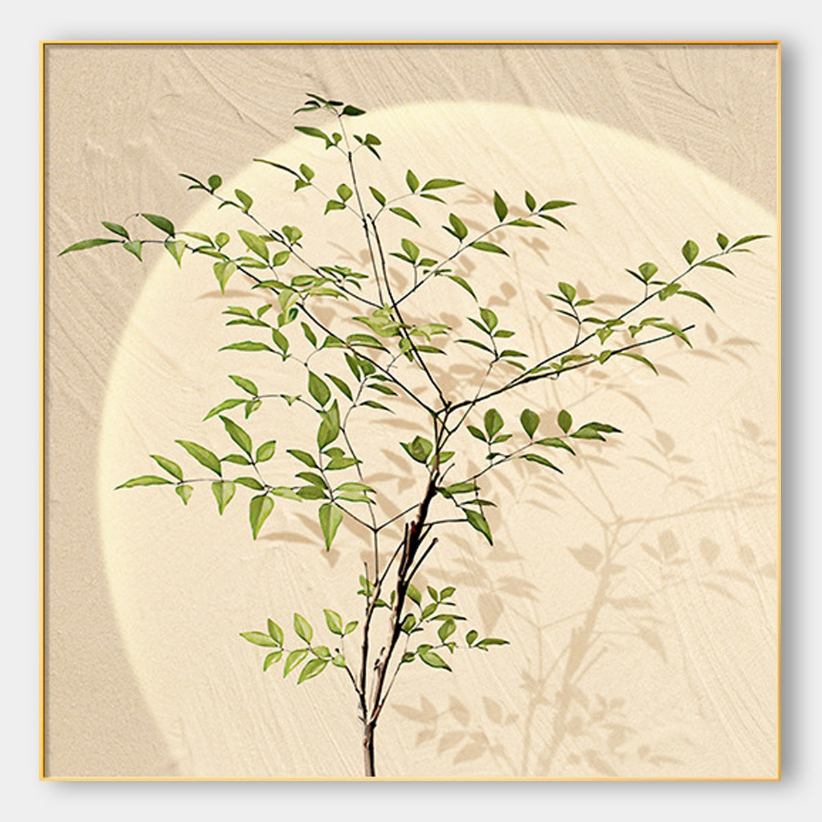 Wabi-sabi style living room and dining room decorative paintings SenroArt T